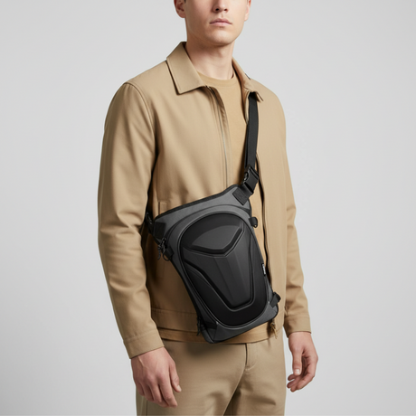Vantora ARC 4-in-1 Travel Bag Convertible Crossbody Sling Thigh Bag Waist Pouch and Motorcycle Tank Bag