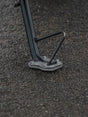 Legundary Custom side stand base SS for Hero Xpulse 200 4V brushed stainless steel extender plate