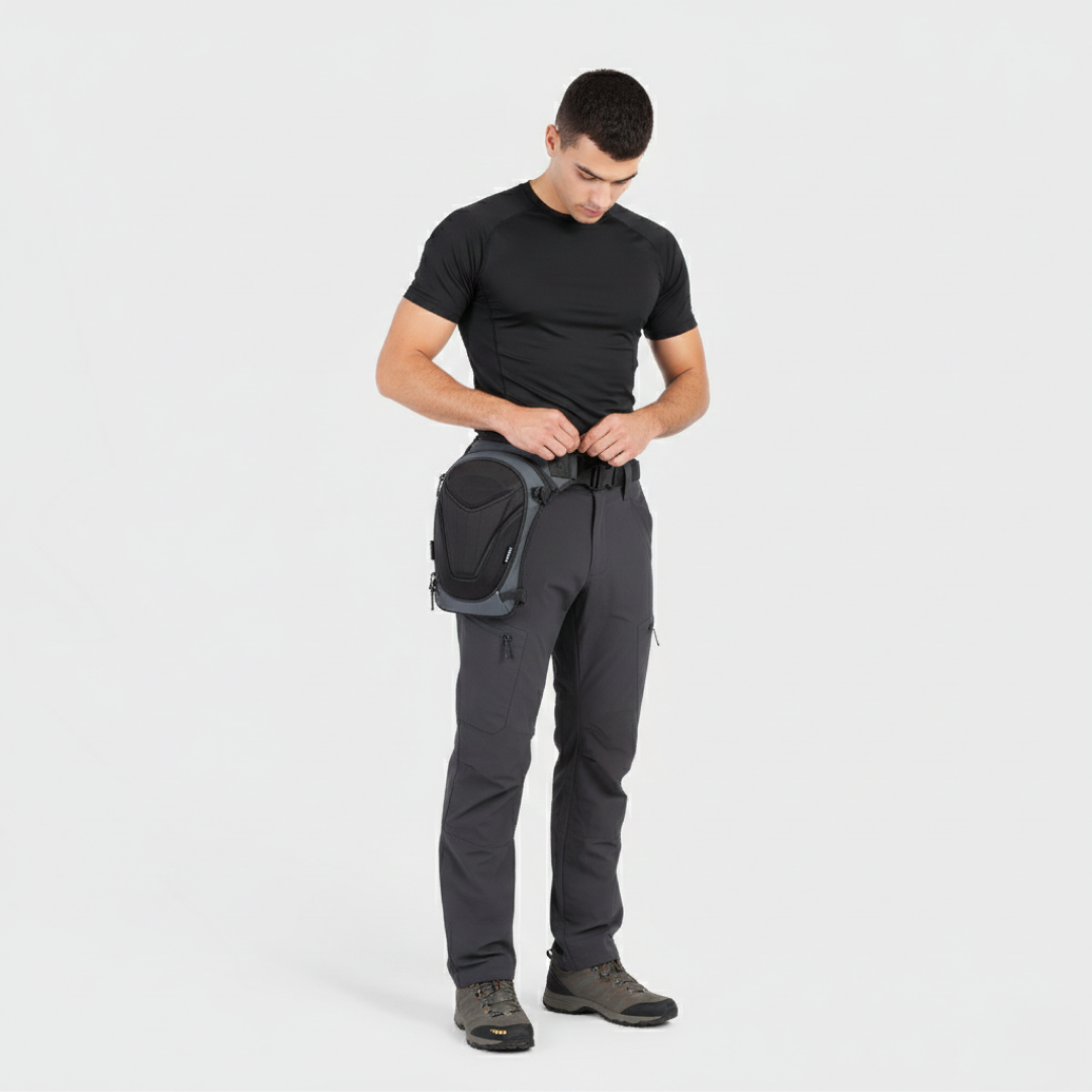 Vantora ARC 4-in-1 Travel Bag Convertible Crossbody Sling Thigh Bag Waist Pouch and Motorcycle Tank Bag
