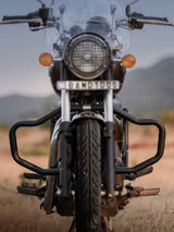 Legendary Custom Meteor Wadder Burn crash guard black mild steel engine protector for Royal Enfield Meteor 350
