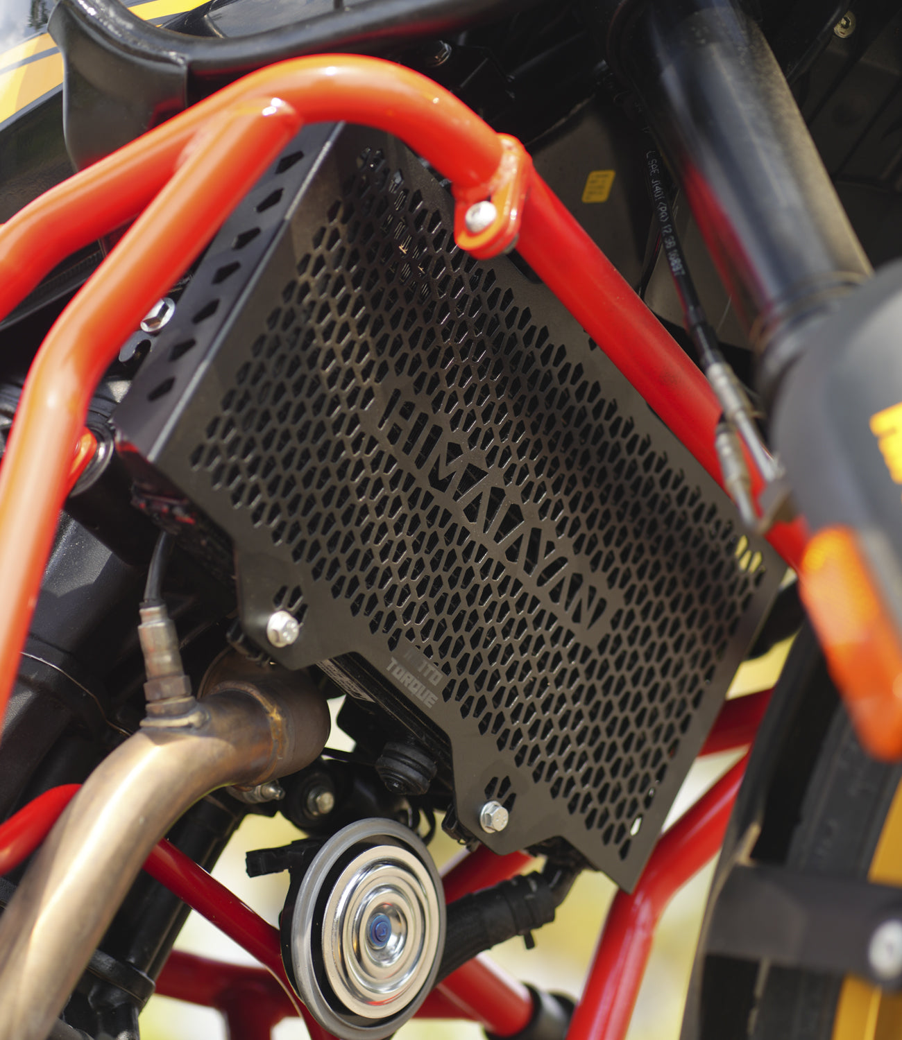 Mototorque radiator guard mild steel Royal Enfield Himalayan 450 cooling protection grill