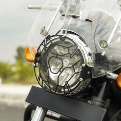 Moto Torque heavy duty headlight guard grill for Royal Enfield Meteor 350 protection accessory