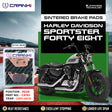 CRANK1 CB783 Sintered Rear Brake Pads for Harley Davidson Sportster Forty Eight 2011-2013 LEGUNDARY Custom