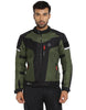 Royal Enfield Windfarer V2 Riding Jacket in Green Black and Blue