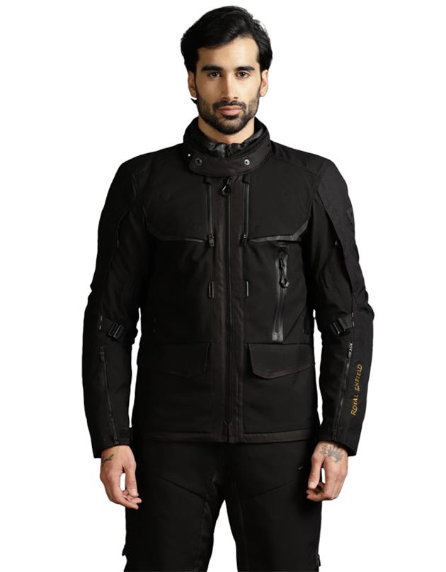 Royal Enfield Darcha Pro Class AA Riding Jacket in Black and Grey
