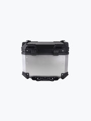 Legundary Custom Fort Knox 45L Aluminium Luggage Box With Backrest Pad Black & Silver