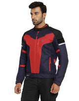 Royal Enfield Windfarer V2 Riding Jacket in Green Black and Blue