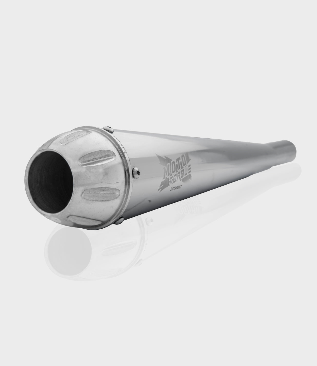 Moto Torque Megaphone Chrome Performance Exhaust for Royal Enfield UCE Models