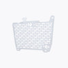 Legundary Custom Vector V2 radiator grill for Honda NX500 in silver aluminium, durable engine guard protector and heat shield with precision fit.