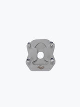 Legundary Custom side stand base SS for Hero Xpulse 200 4V brushed stainless steel extender plate