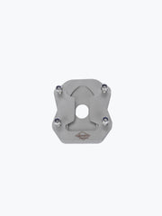 Legundary Custom side stand base SS for Hero Xpulse 200 4V brushed stainless steel extender plate