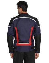 Royal Enfield Windfarer V2 Riding Jacket in Green Black and Blue
