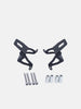 Legundary Custom Honda Hness nyx fog light mount set mild steel black auxiliary light bracket