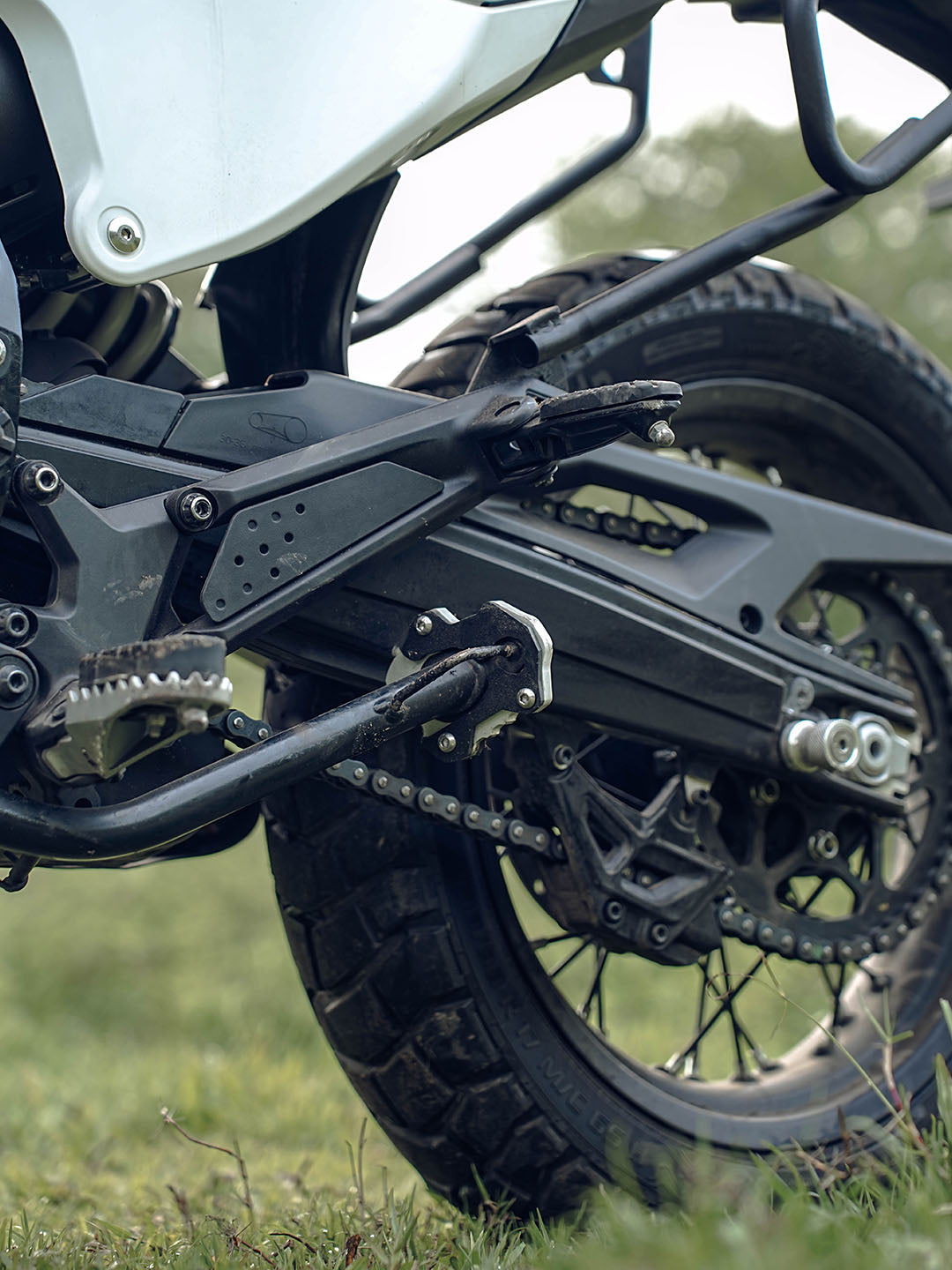 Legundary Custom KTM ADV 390 2025 fortis side stand base aluminium mild steel foot extension plate black silver