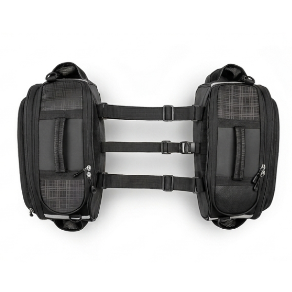 BBG TourPro Sport 40L expandable motorcycle saddle bag