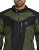 Royal Enfield Windfarer V2 Riding Jacket in Green Black and Blue