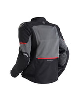 Royal Enfield Crossroader V2 Grey Neon riding jacket with CE armour