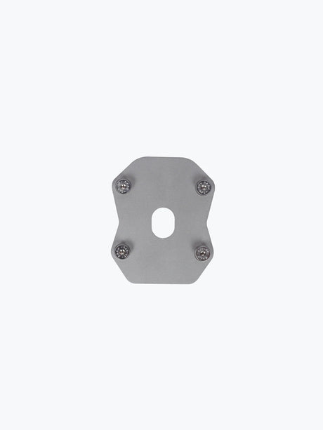Legundary Custom side stand base SS for Hero Xpulse 200 4V brushed stainless steel extender plate
