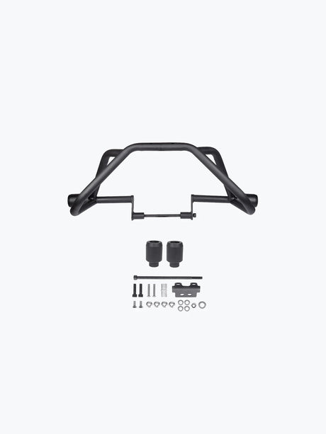 Legundary Custom Hector crash guard for Royal Enfield Hunter 350 black mild steel engine protector