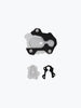 Legundary Custom KTM ADV 390 2025 fortis side stand base aluminium mild steel foot extension plate black silver