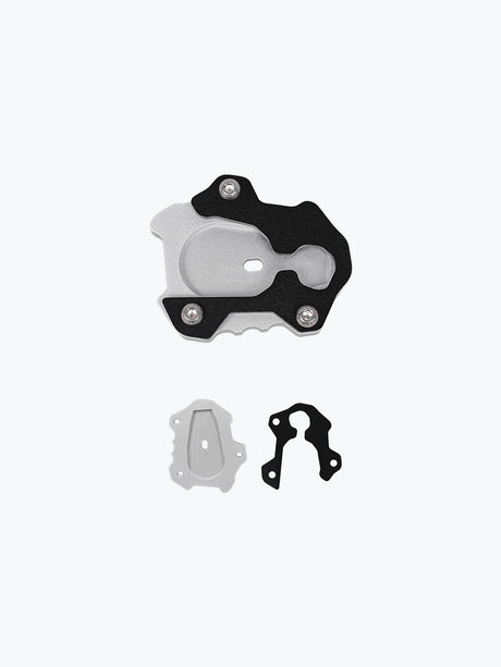 Legundary Custom KTM ADV 390 2025 fortis side stand base aluminium mild steel foot extension plate black silver