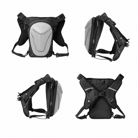 Vantora ARC 4-in-1 Travel Bag Convertible Crossbody Sling Thigh Bag Waist Pouch and Motorcycle Tank Bag