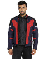 Royal Enfield Windfarer V2 Riding Jacket in Green Black and Blue