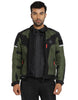 Royal Enfield Windfarer V2 Riding Jacket in Green Black and Blue