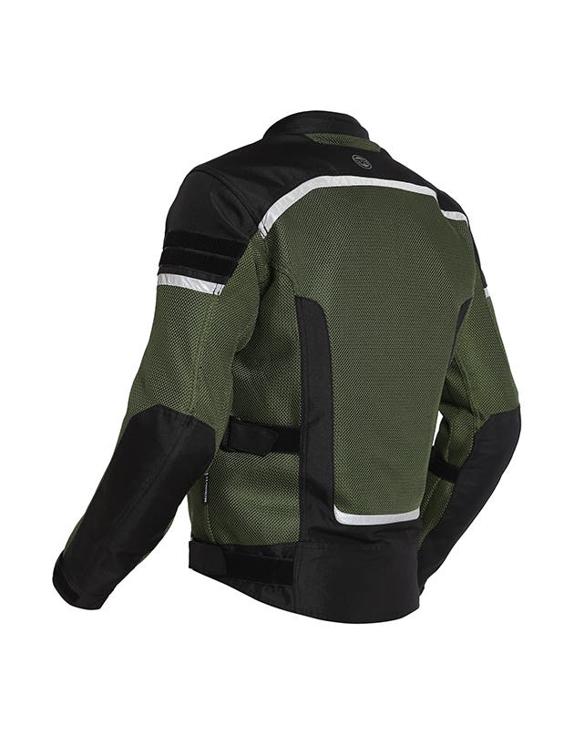 Royal Enfield Windfarer V2 Riding Jacket in Green Black and Blue