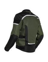 Royal Enfield Windfarer V2 Riding Jacket in Green Black and Blue
