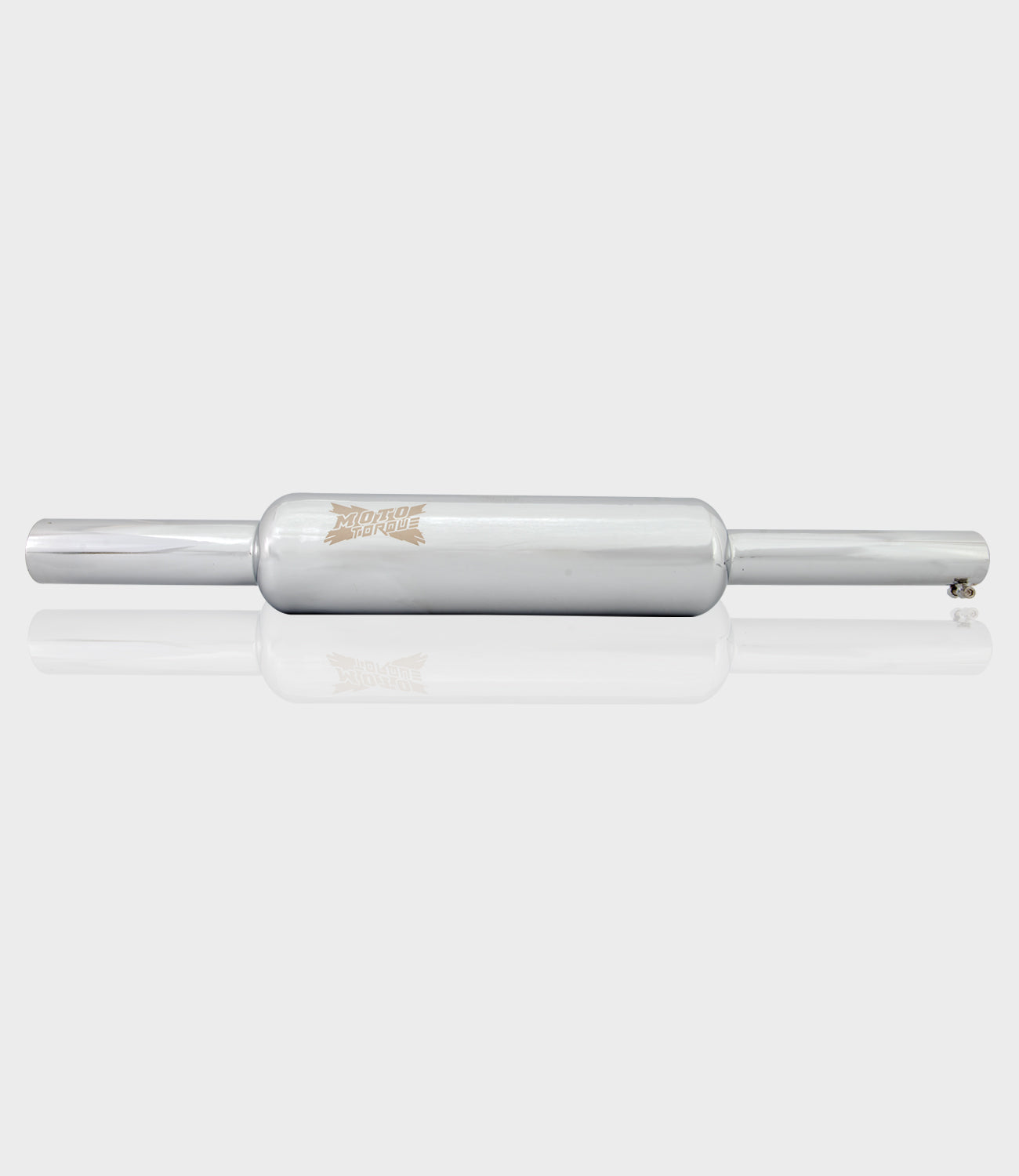 Moto Bottle Chrome Exhaust Silencer for Royal Enfield UCE Bikes with Deep Bass Bullet Sound