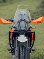 Legundary Custom KTM ADV 390 2025 Oculus Headlight Shield yellow white acrylic mild steel headlight protector guard
