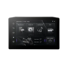 Sash Gears M8 Smart Riding Display with 6.2 inch touchscreen, wireless Apple CarPlay, Android Auto, dual 1080P cameras, TPMS and waterproof aluminum mount