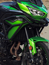 Legundary Custom Vector Radiator Grill Black for Kawasaki Versys 650 Mild Steel Radiator Guard Protector