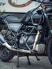 Legundary Custom Himalayan Bazooka Big Crash Guard With Slider BS6 Black Mild Steel Heavy Duty Engine Guard