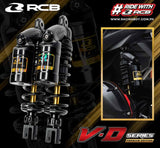 RCB VD Series 305mm titanium rear shock absorber 01A0164T