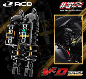 RCB VD Series 305mm titanium rear shock absorber 01A0164T