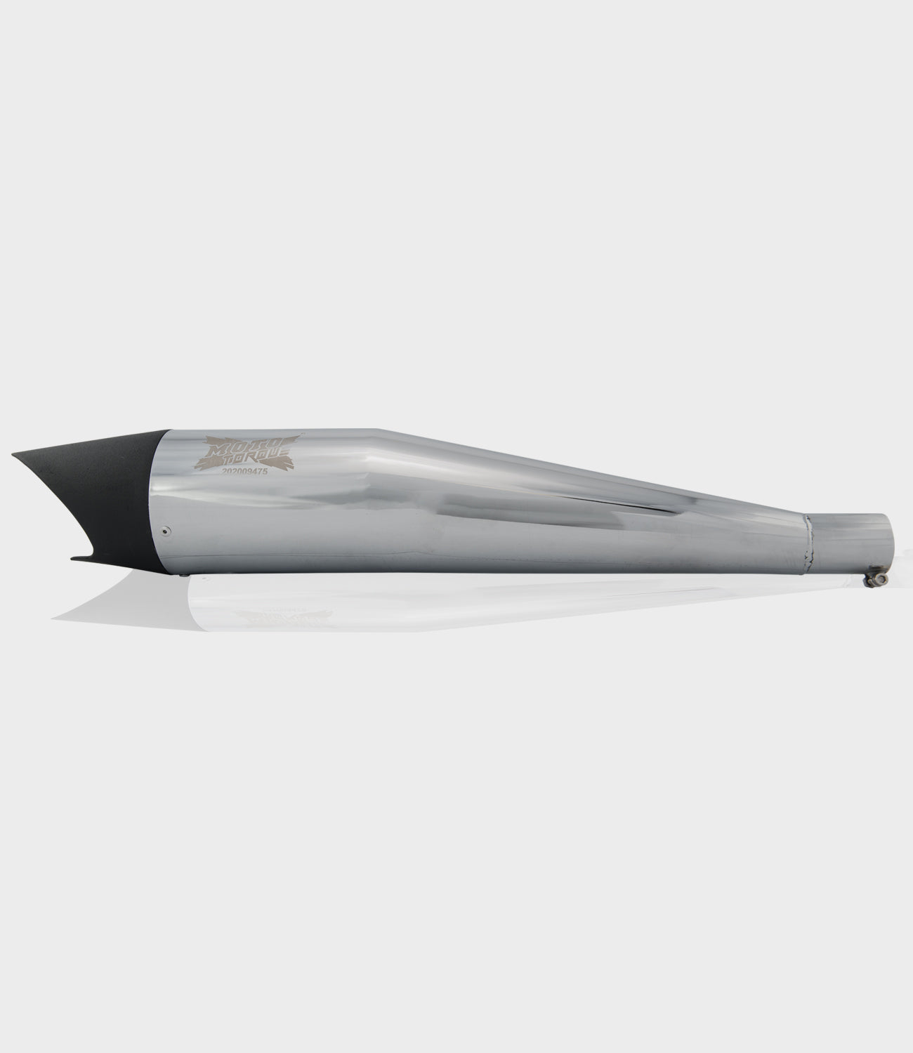 Moto Torque Shark Half Chrome Performance Exhaust for Royal Enfield