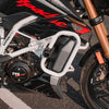 Legundary Custom Thanos Crash Guard with Slider White for TVS Apache RTR 310 Mild Steel Engine Protection Guard
