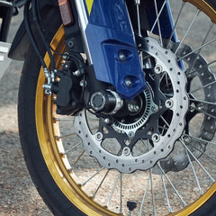 Legundary Custom Rotex Front Wheel Slider for Suzuki V-Strom 800DE CNC Aluminium Black Silver Fork Axle Protector