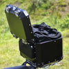 Auto Engina Backrest for Top Box | Black PU Foam Motorcycle Passenger Backrest