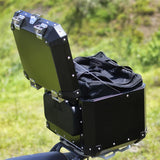 Auto Engina Backrest for Top Box | Black PU Foam Motorcycle Passenger Backrest