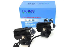 LIU HJG Mini Driving Fog Lights 40W Dual Colour For universal Motorcycle/Scooters/Cars/Jeeps( UPGRADED VERSION)