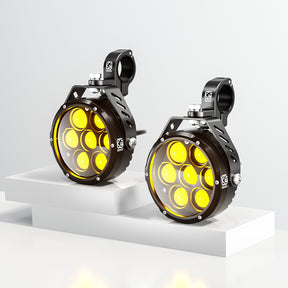 LBC Moto Kewig K7 180W motorcycle auxiliary lights 18000 lumens LED fog lights dual color waterproof spotlight