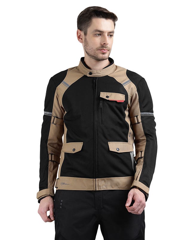 Royal Enfield Eco Windfarer Class A Riding Jacket in Olive