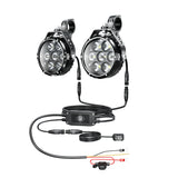 LBC Moto Kewig K7 180W motorcycle auxiliary lights 18000 lumens LED fog lights dual color waterproof spotlight
