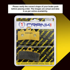 CRANK1 CRM8609 Ceramic Front Brake Pads for Aprilia RS 457