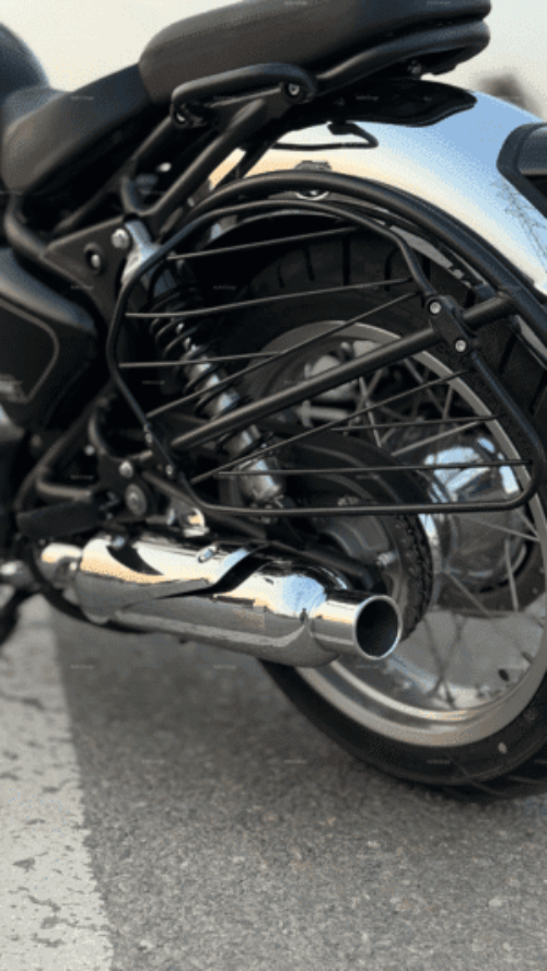 Rhino Racing C-V4 Peashooter stainless steel performance exhaust fitted for Royal Enfield Classic 650