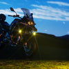 LBC Moto Kewig K7 180W motorcycle auxiliary lights 18000 lumens LED fog lights dual color waterproof spotlight