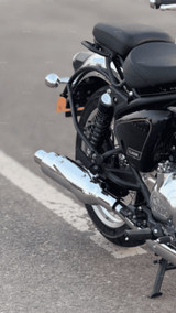Rhino Racing C-V4 Peashooter stainless steel performance exhaust fitted for Royal Enfield Classic 650